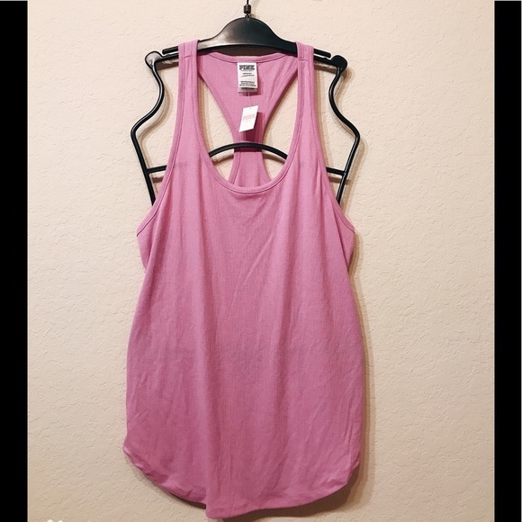⚜️ Victoria Secret PINK Tank Top Racerback - Picture 1 of 4